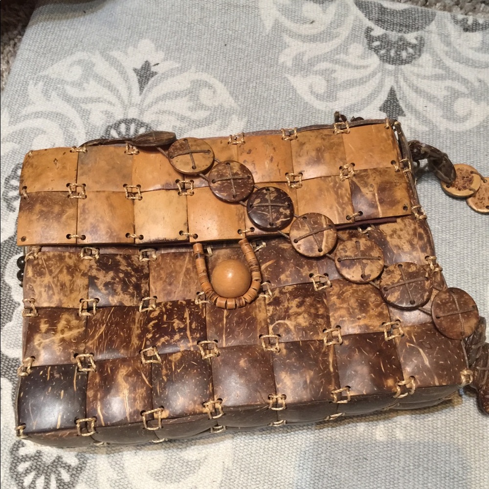 Summer Vibes Coconut Shell Handbag